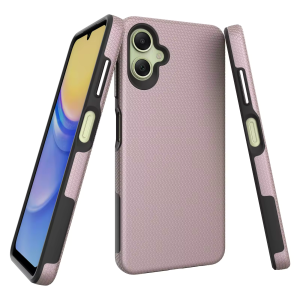 Triangle Shockproof Case With Anti Slip Grains for Samsung Galaxy A05 – Rose Gold